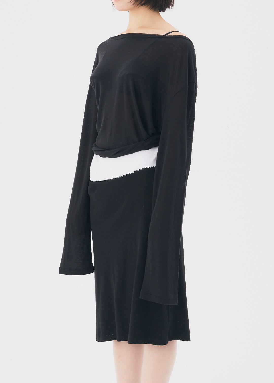 【NEW】Cotton Skirt (Black)