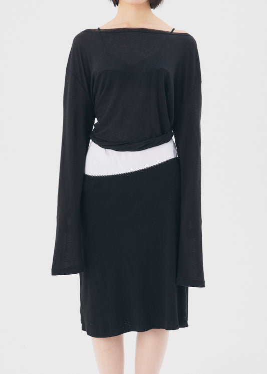 【NEW】Cotton Skirt (Black)