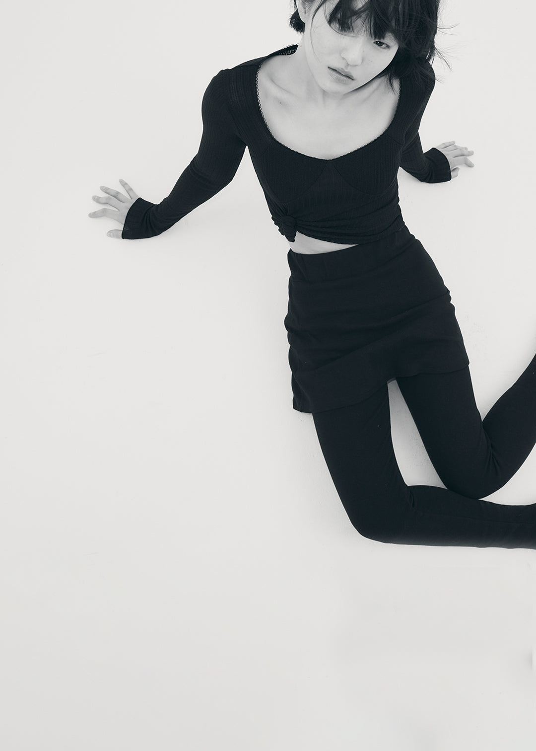 【RESTOCK】Docking Skirt Leggings (Black)