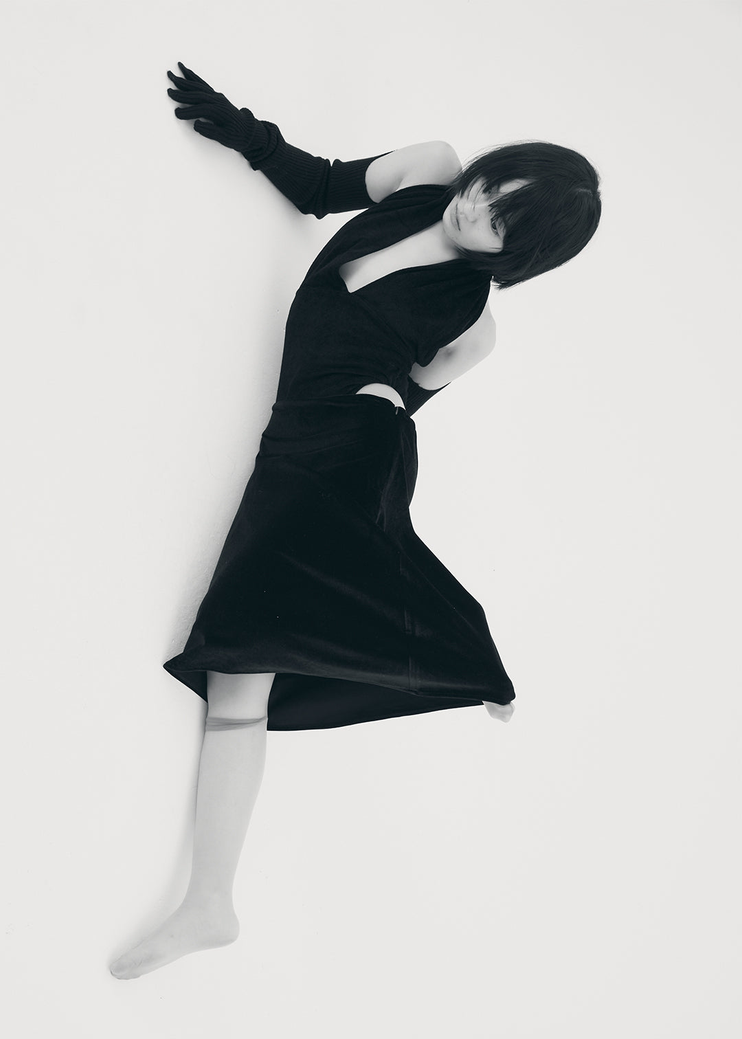 【NEW】Velours Skirt (Black)