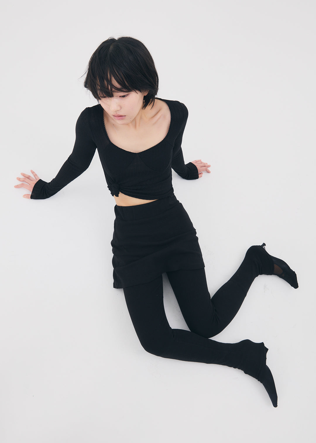 【RESTOCK】Docking Skirt Leggings (Black)