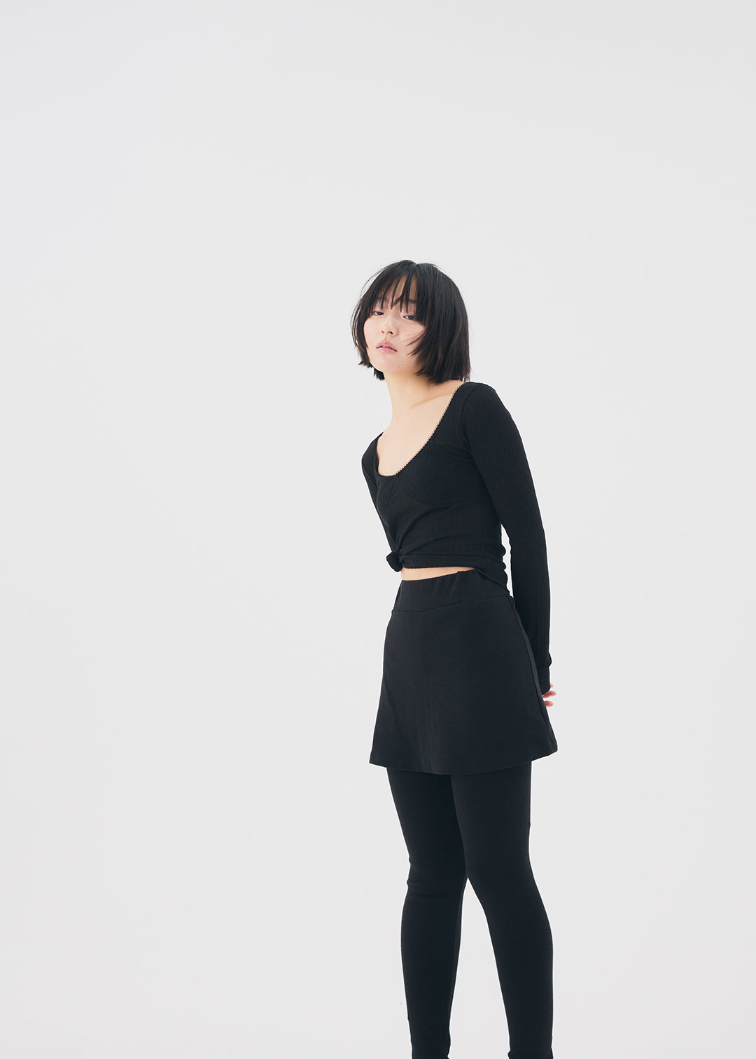 【RESTOCK】Docking Skirt Leggings (Black)