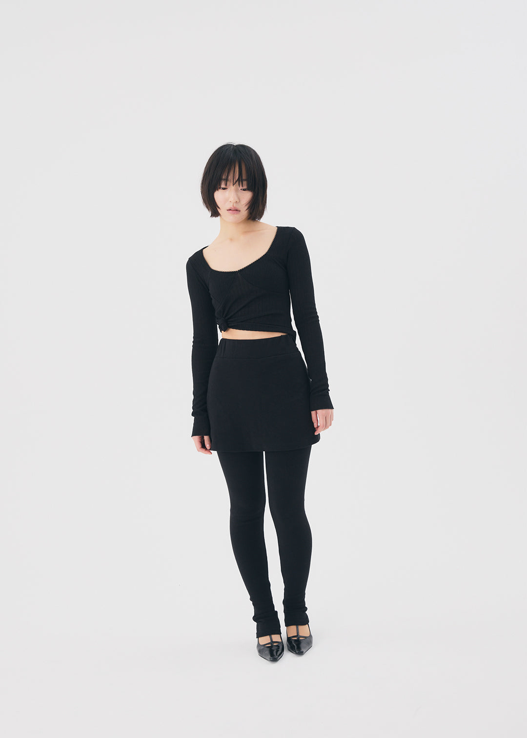 【RESTOCK】Docking Skirt Leggings (Black)