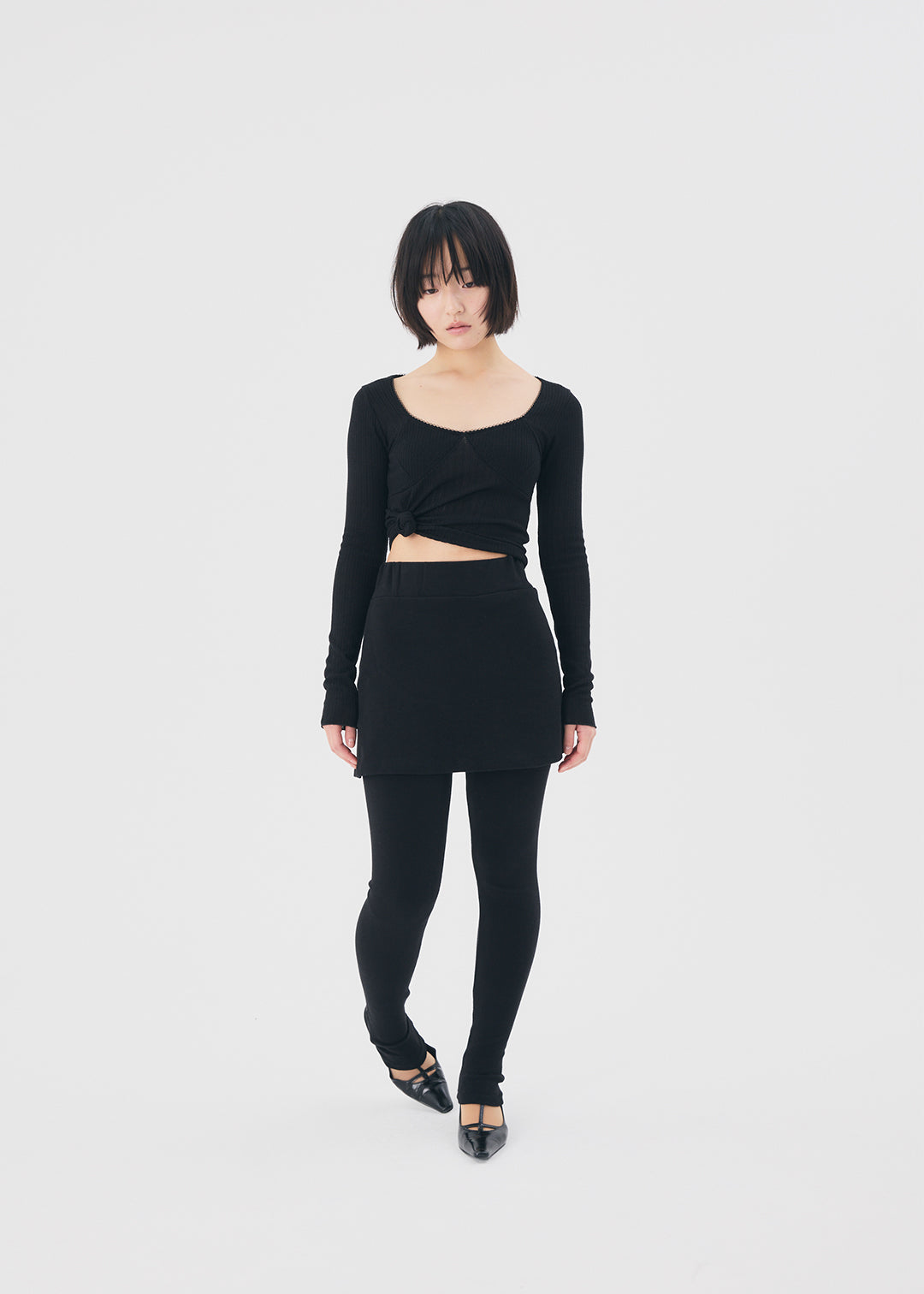【RESTOCK】Docking Skirt Leggings (Black)