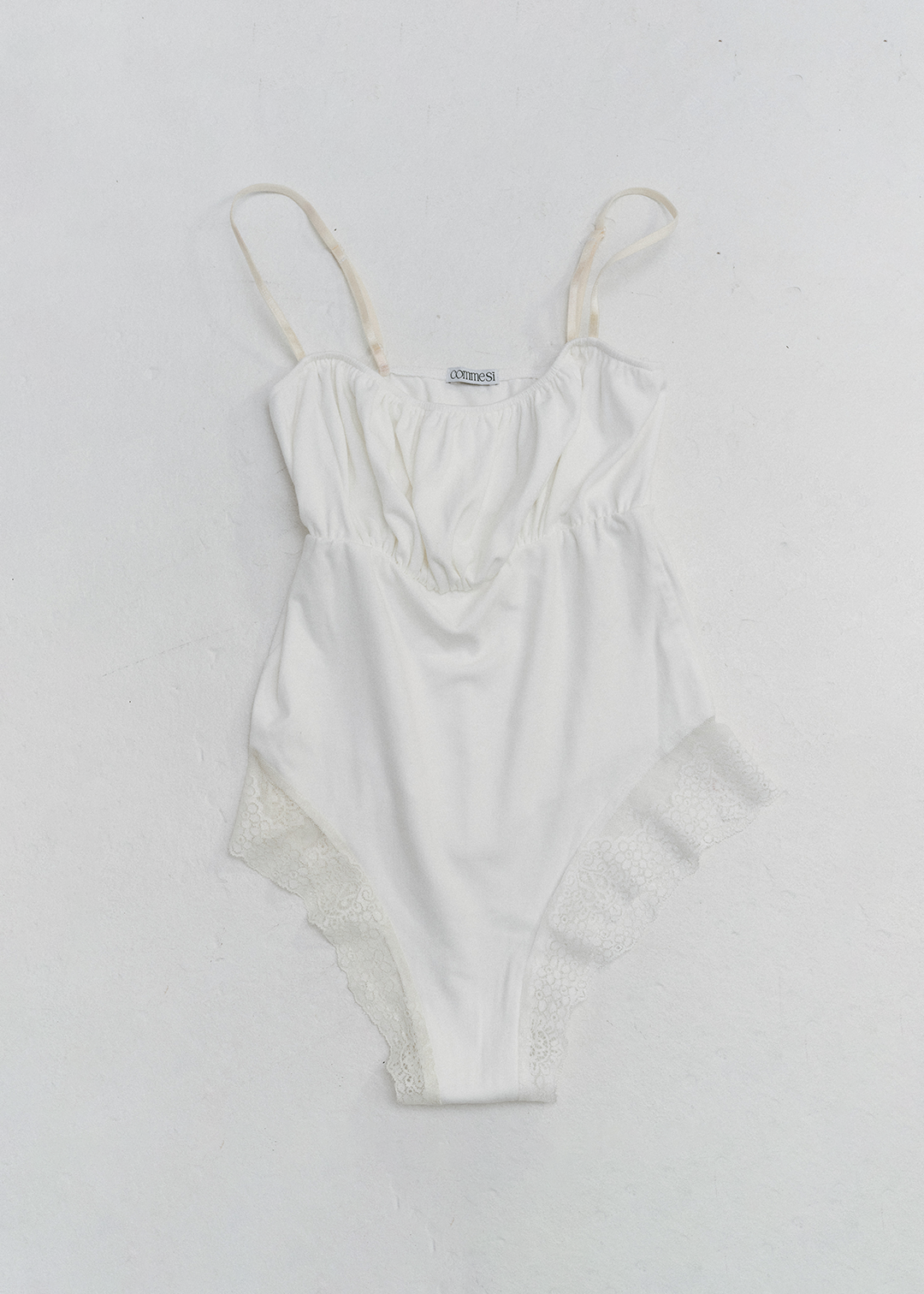【10/3(Sat) 11:00】Gather Body Suit (White)