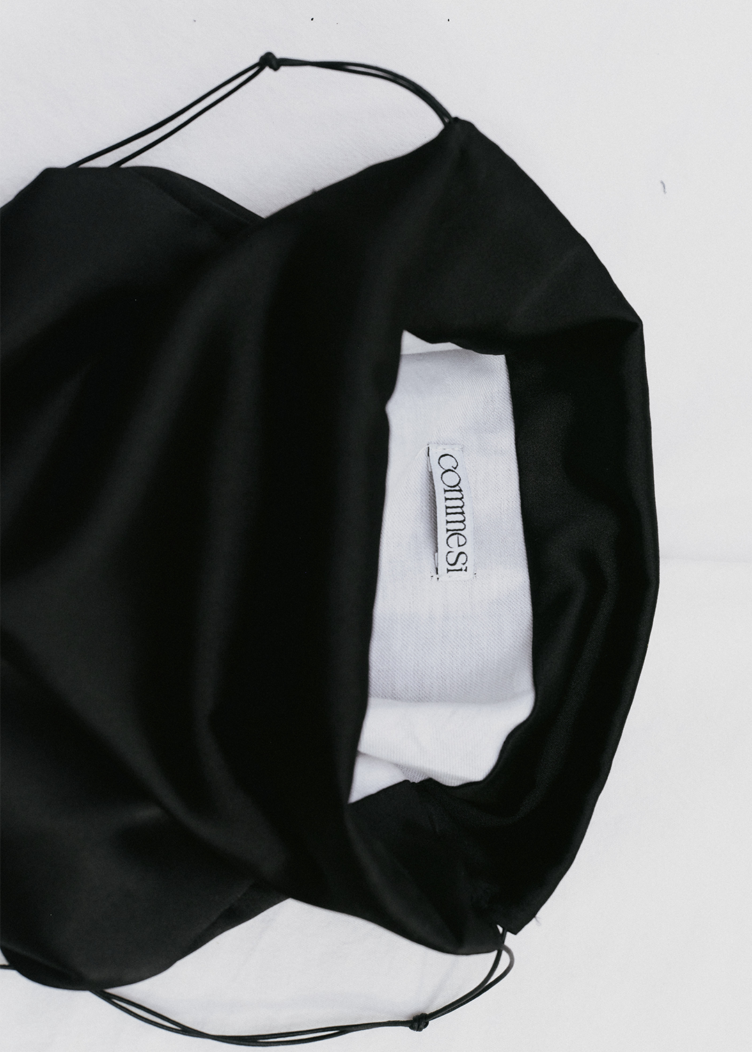 【10/3(Sat) 11:00】Pearl Satin Pouch Bag (Black)