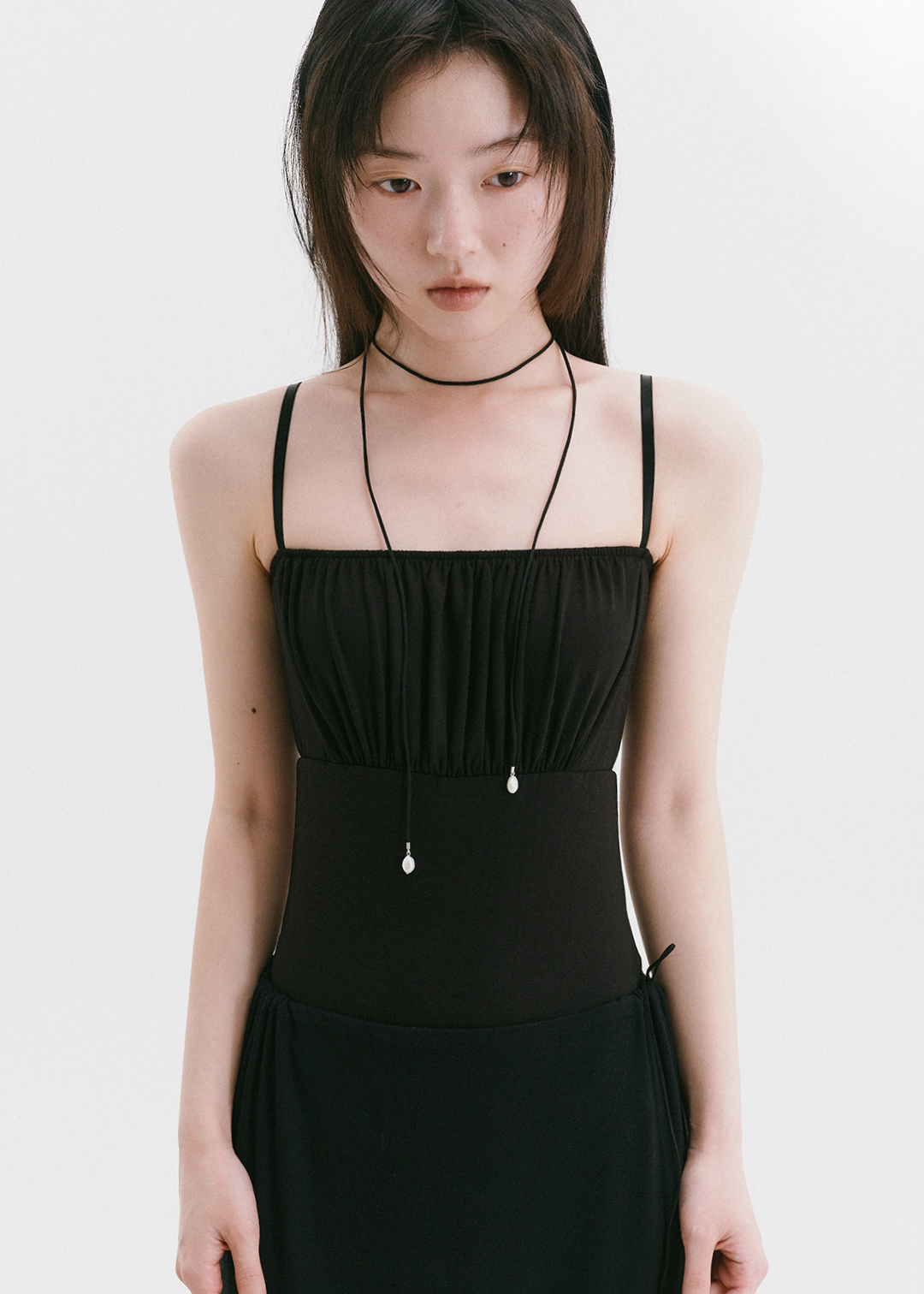【10/3(Sat) 11:00】Pearl Line Necklace (Black)