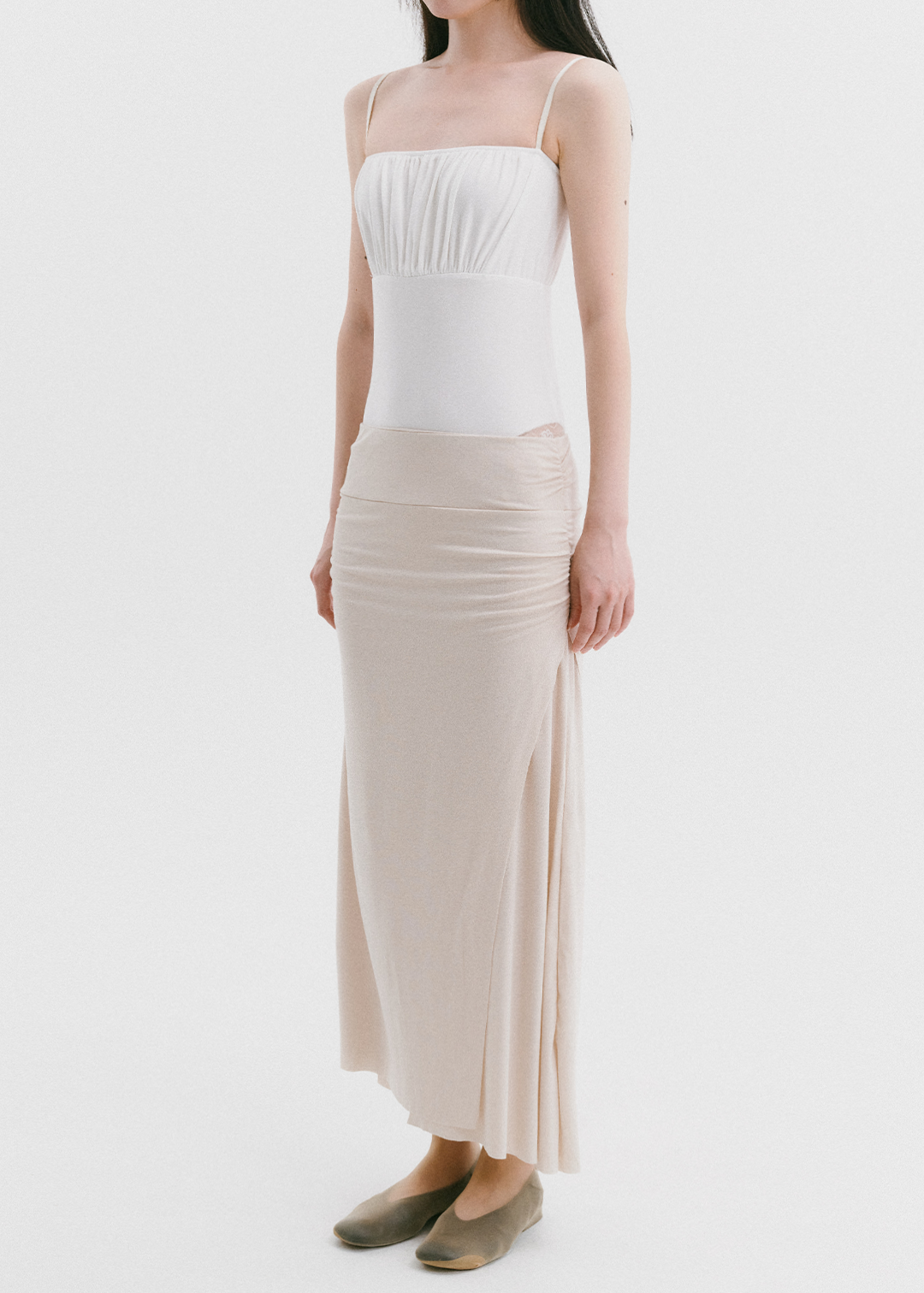 【10/3(Sat) 11:00】Gather Body Suit (White)