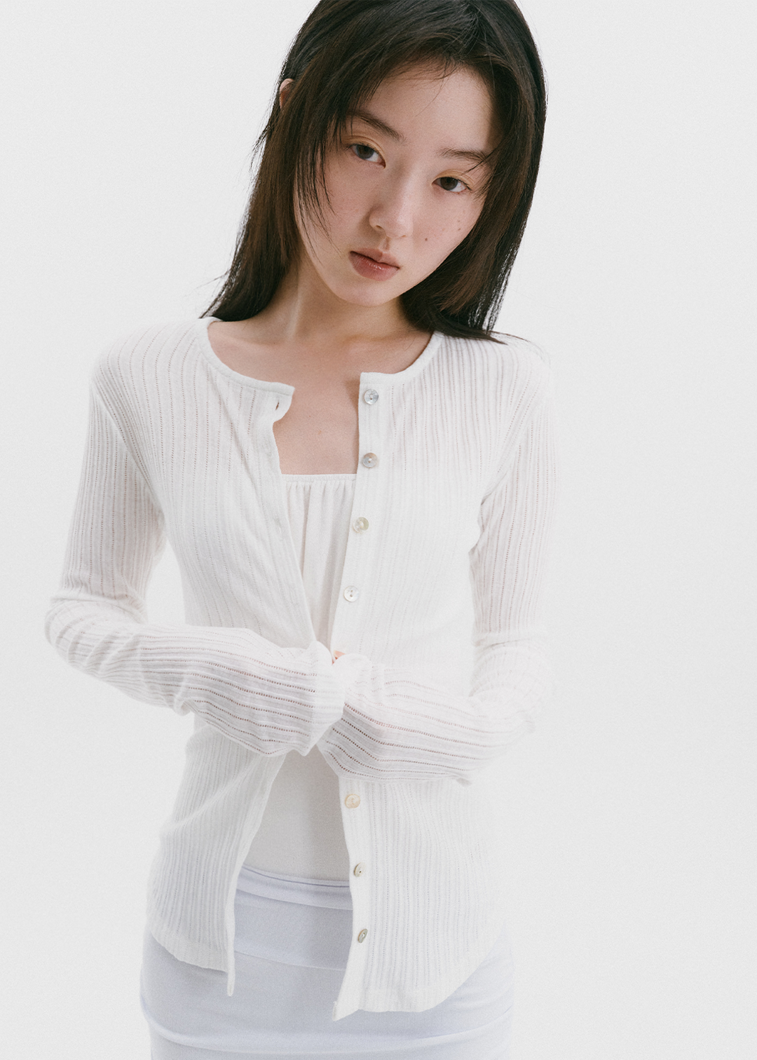 【10/3(Sat) 11:00】Ripple Cardi (Ivory)