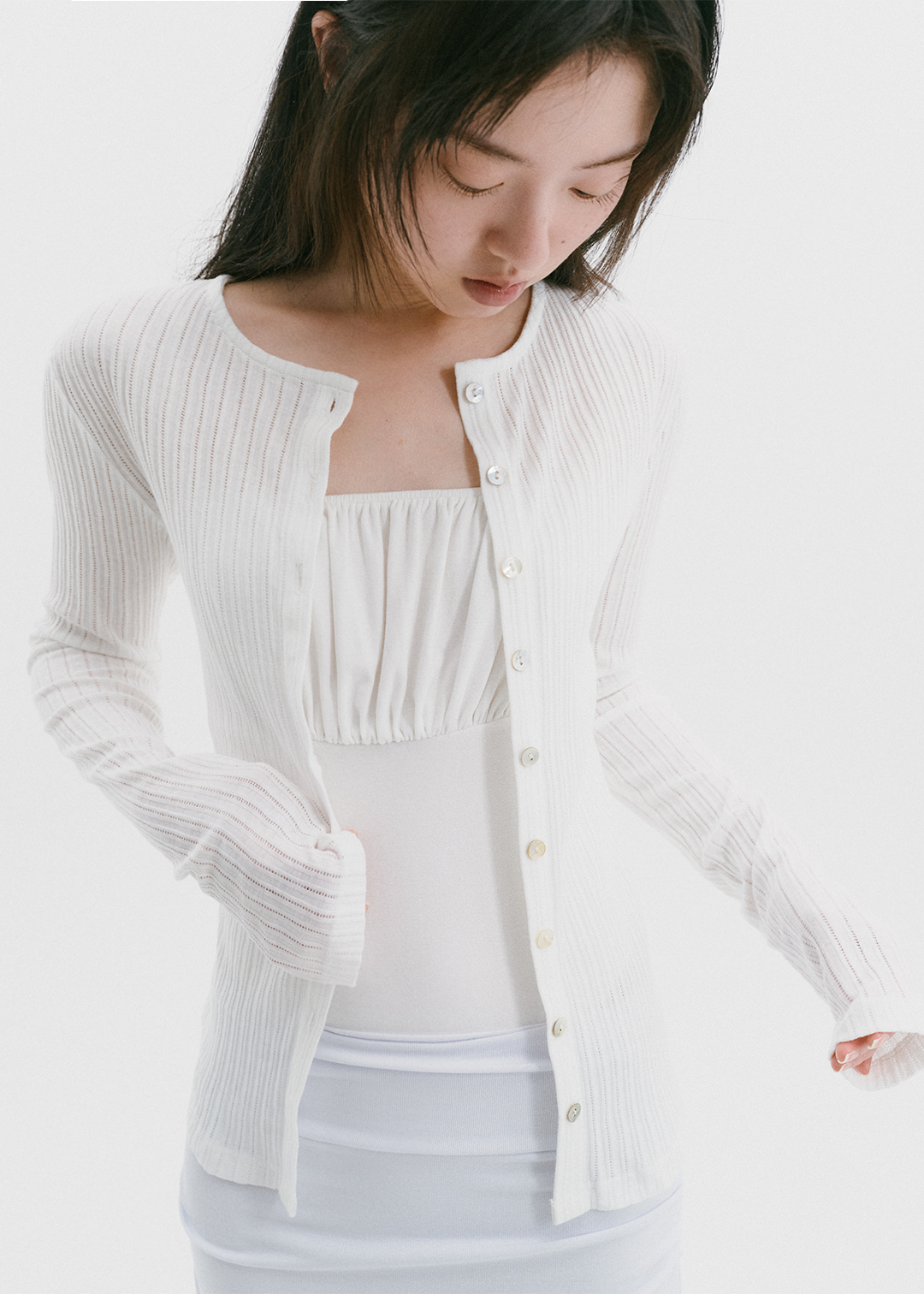 【10/3(Sat) 11:00】Ripple Cardi (Ivory)