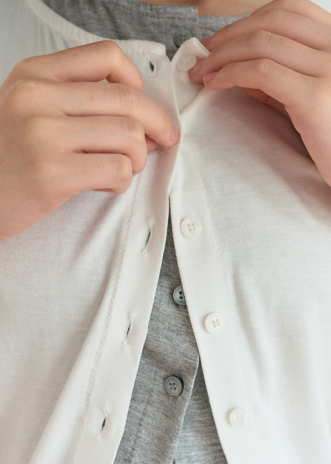 Cardigan Tee (Gray)