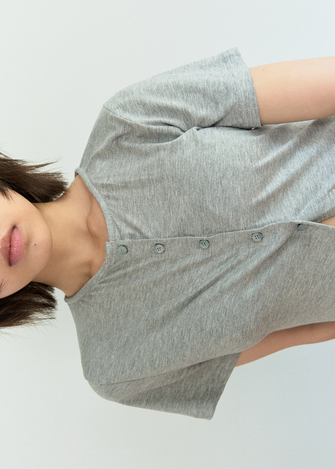 Cardigan Tee (Gray)