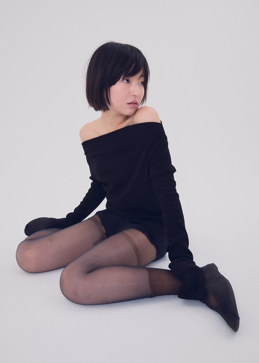 2Way Slit Top (Black) 