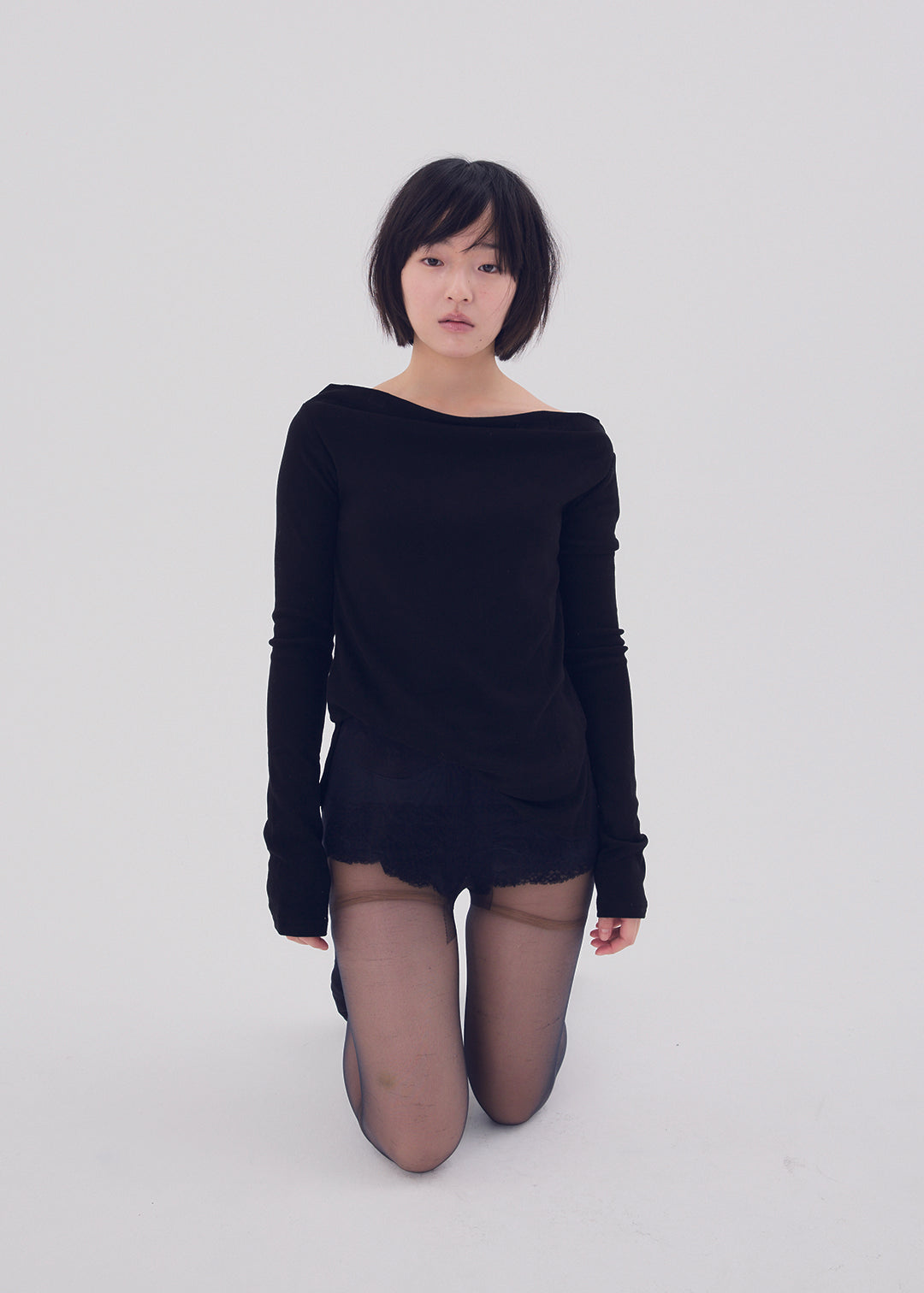 2Way Slit Top (Black) 