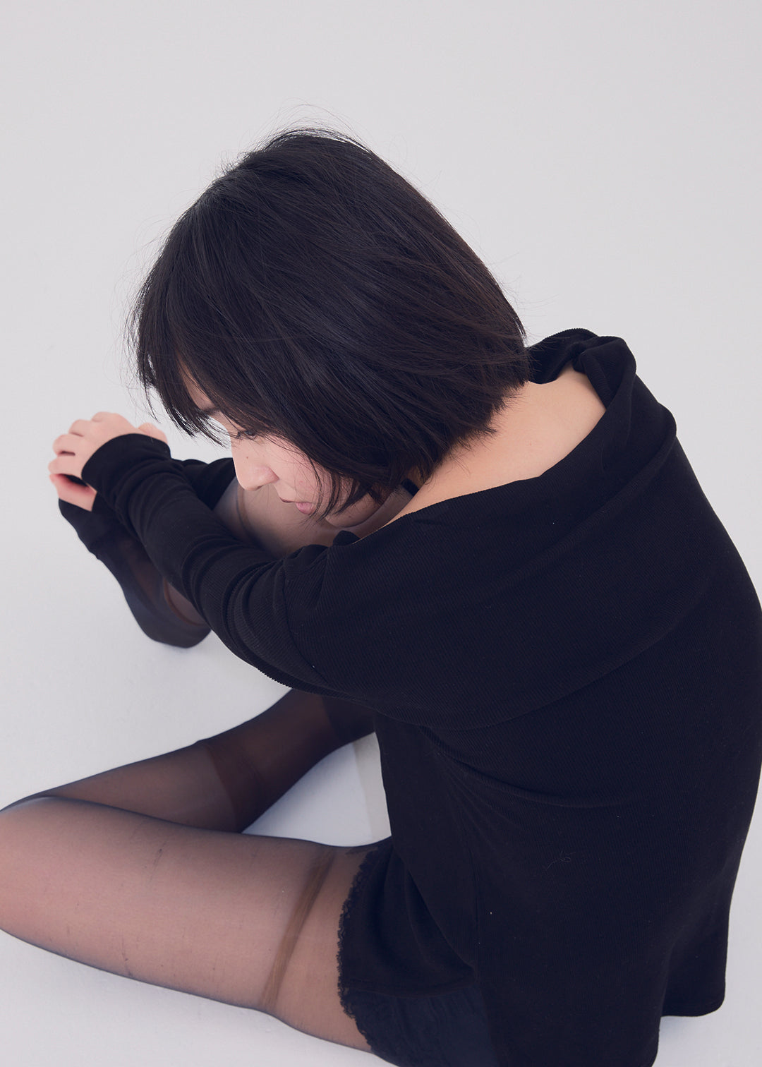 2Way Slit Top (Black) 