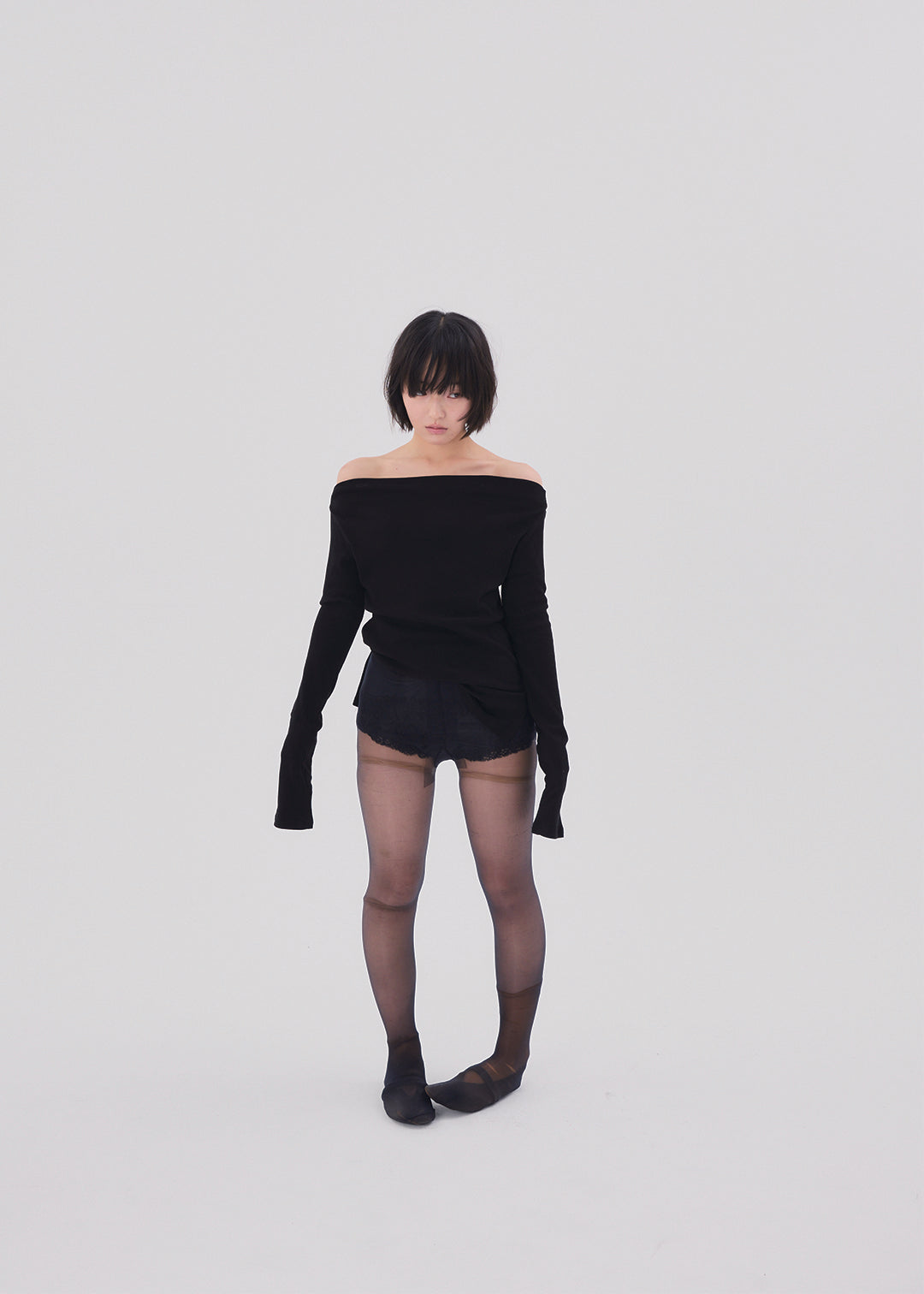 【あぴたろ】COMME SI STUDIO / 2Way Slit Top 2Way Slit Top (Black) – COMME SI STUDIO