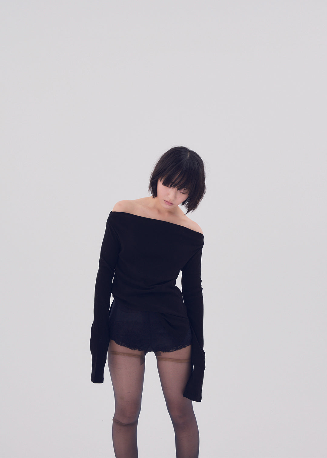 2Way Slit Top (Black) 