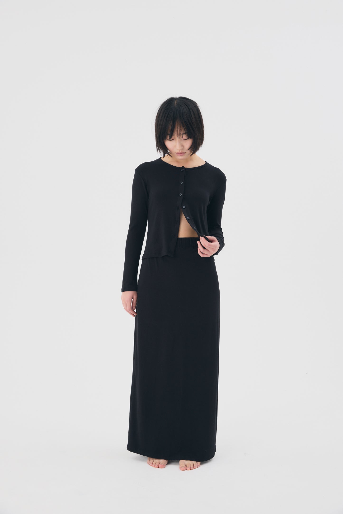 【NEW】Set Up Skirt (Black)