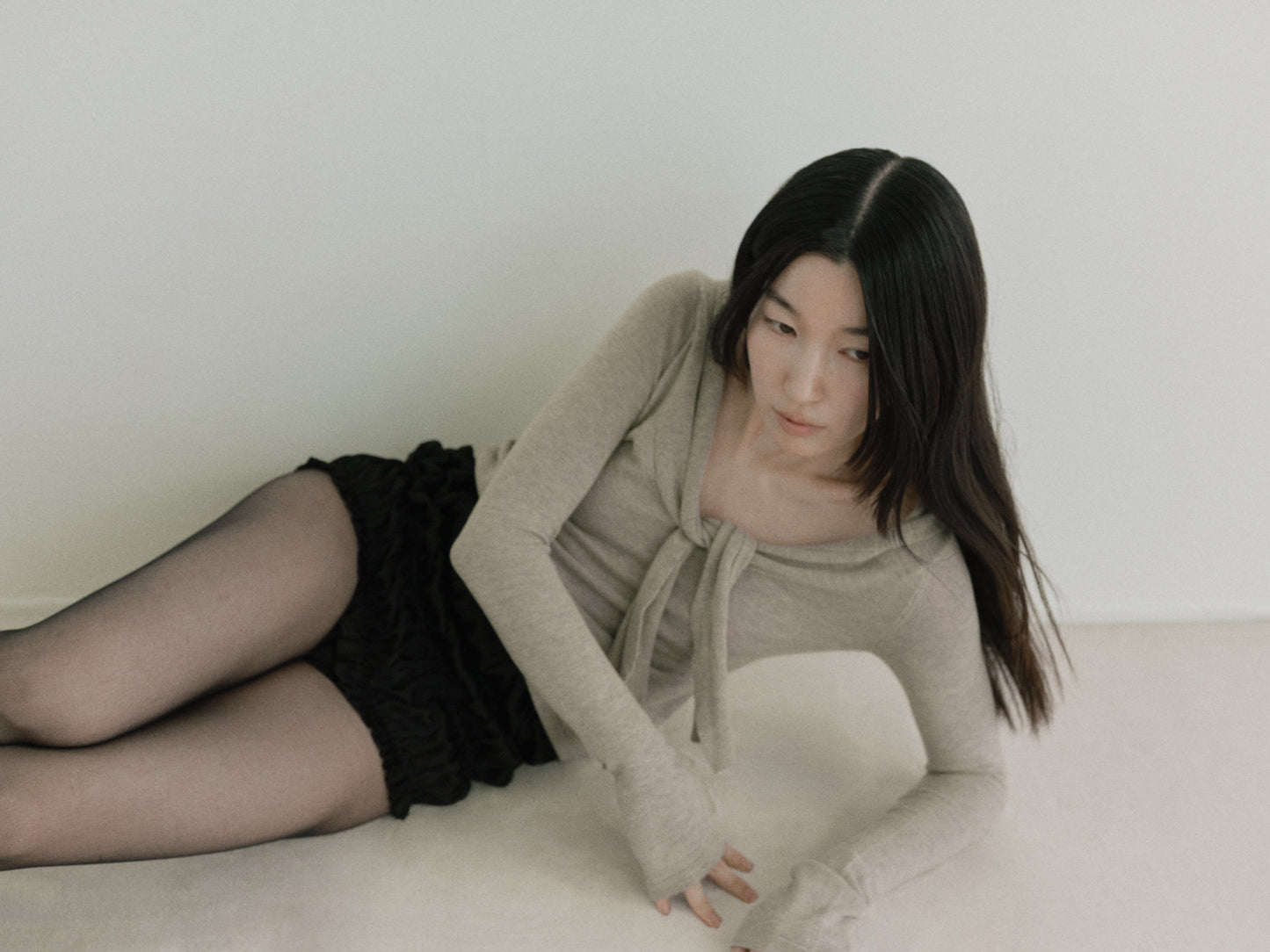 【RESTOCK】Ribbon Knit Top (Oatmeal)