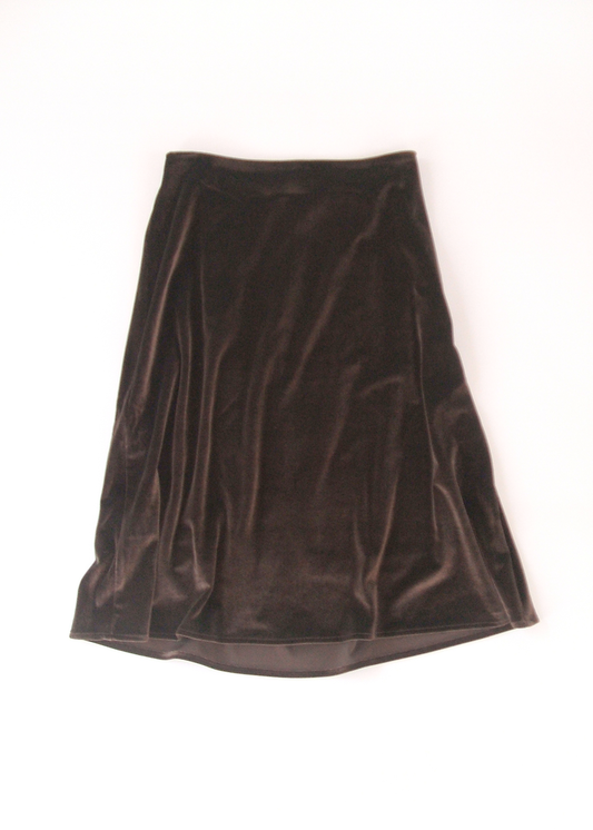 【NEW】Velours Skirt (Brown)