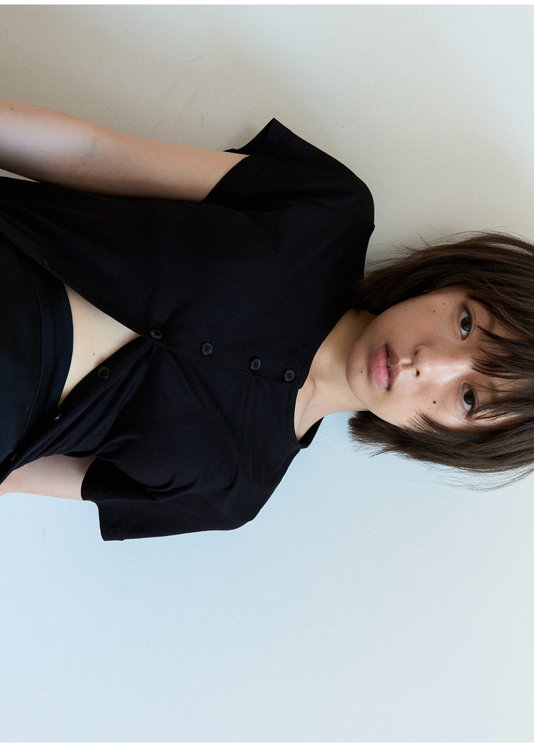 Cardigan Tee (Black)