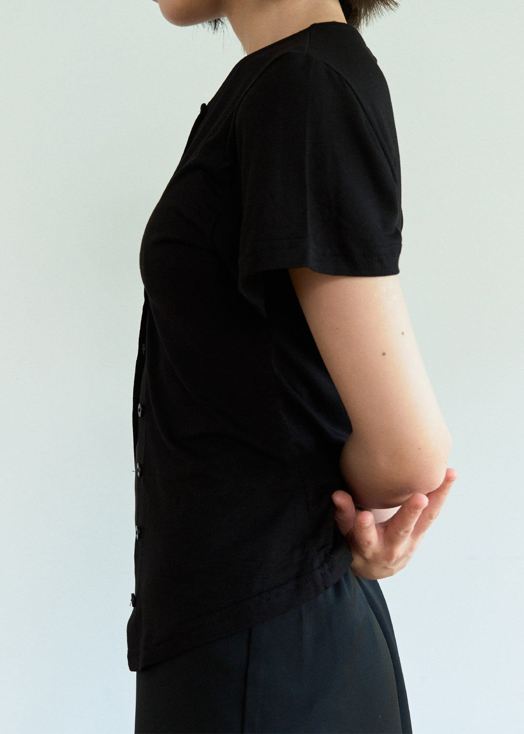 Cardigan Tee (Black)