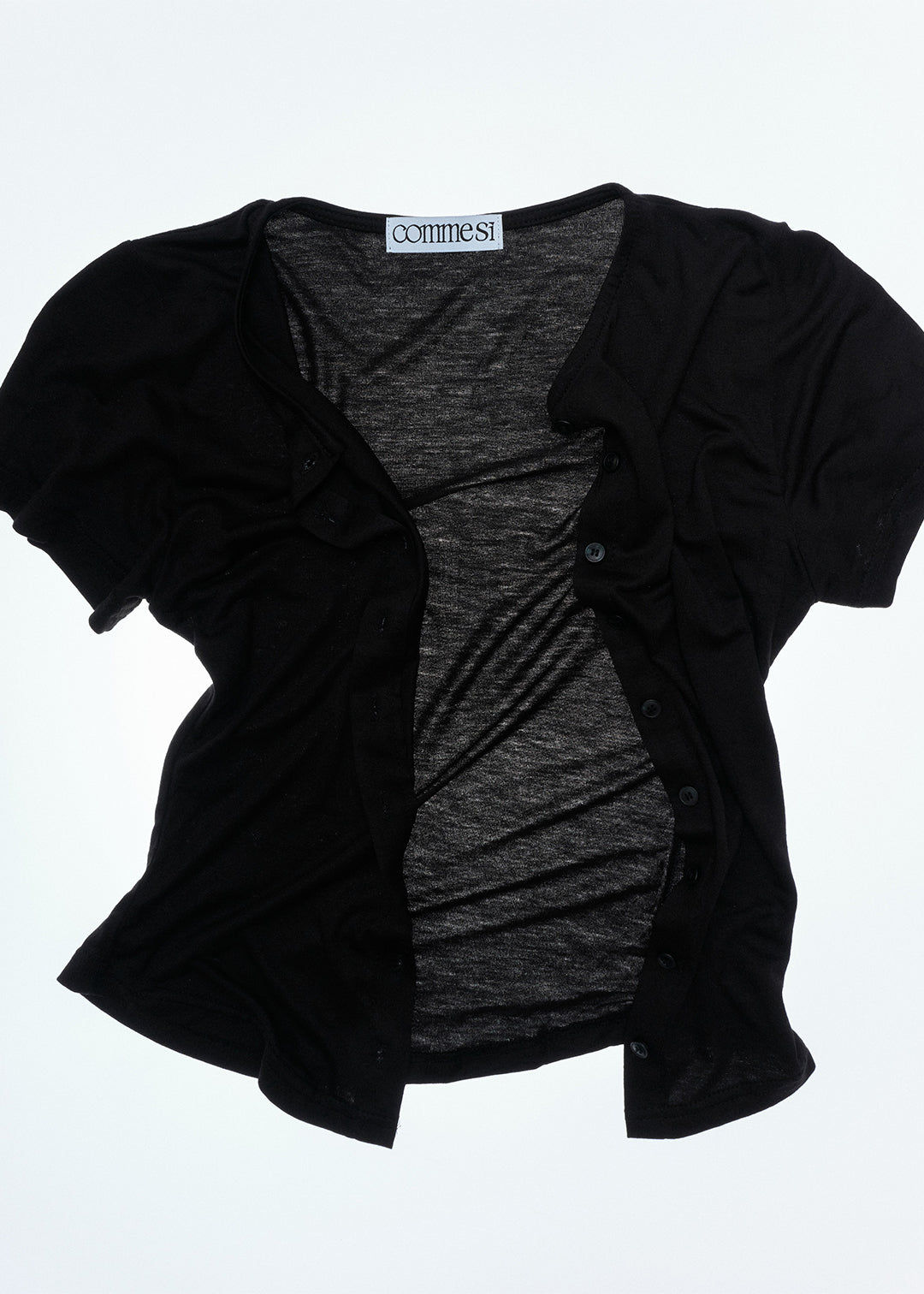 Cardigan Tee (Black)