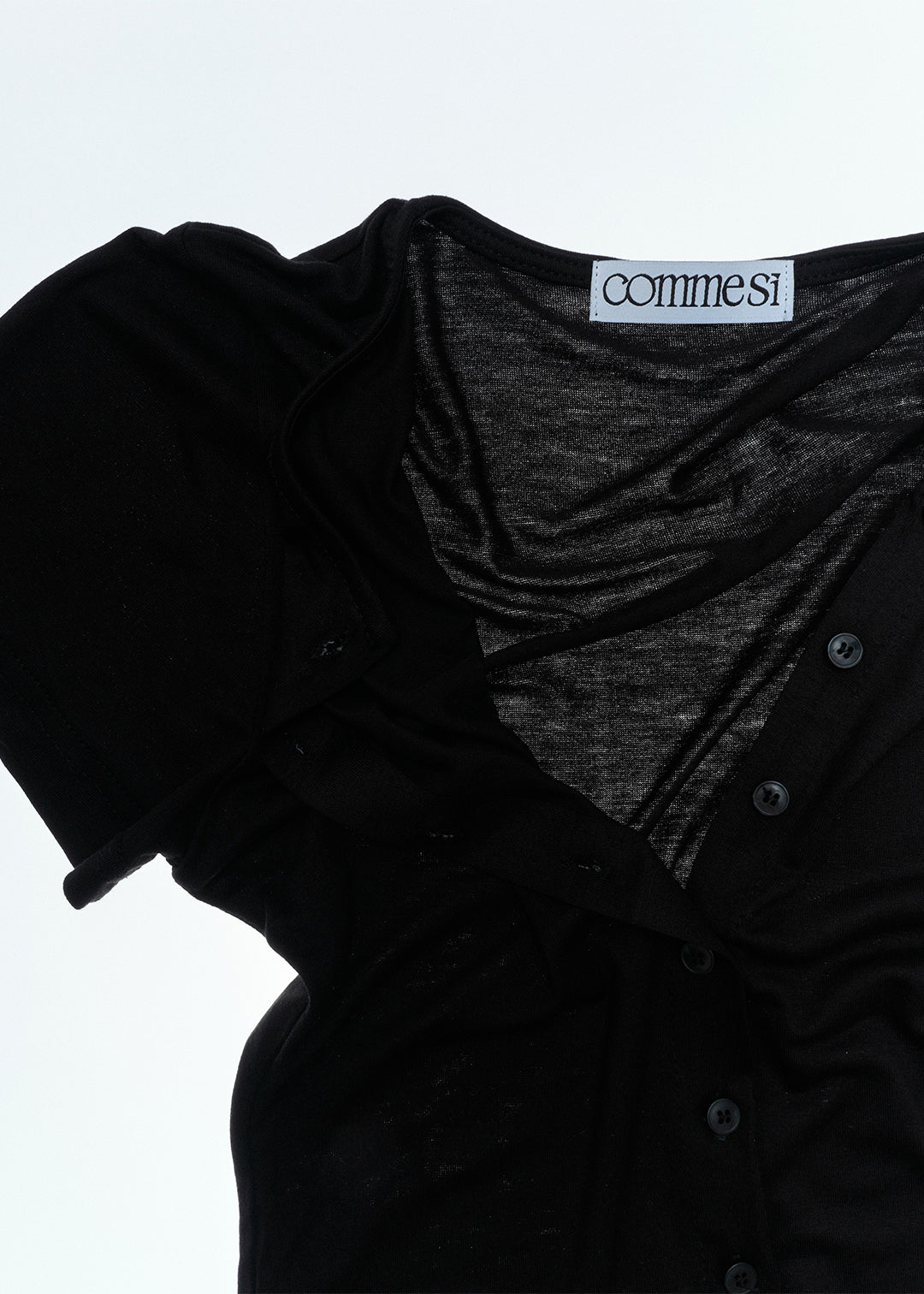 Cardigan Tee (Black)