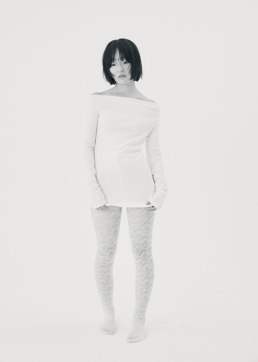 2Way Slit Top (Ivory) – COMME SI STUDIO