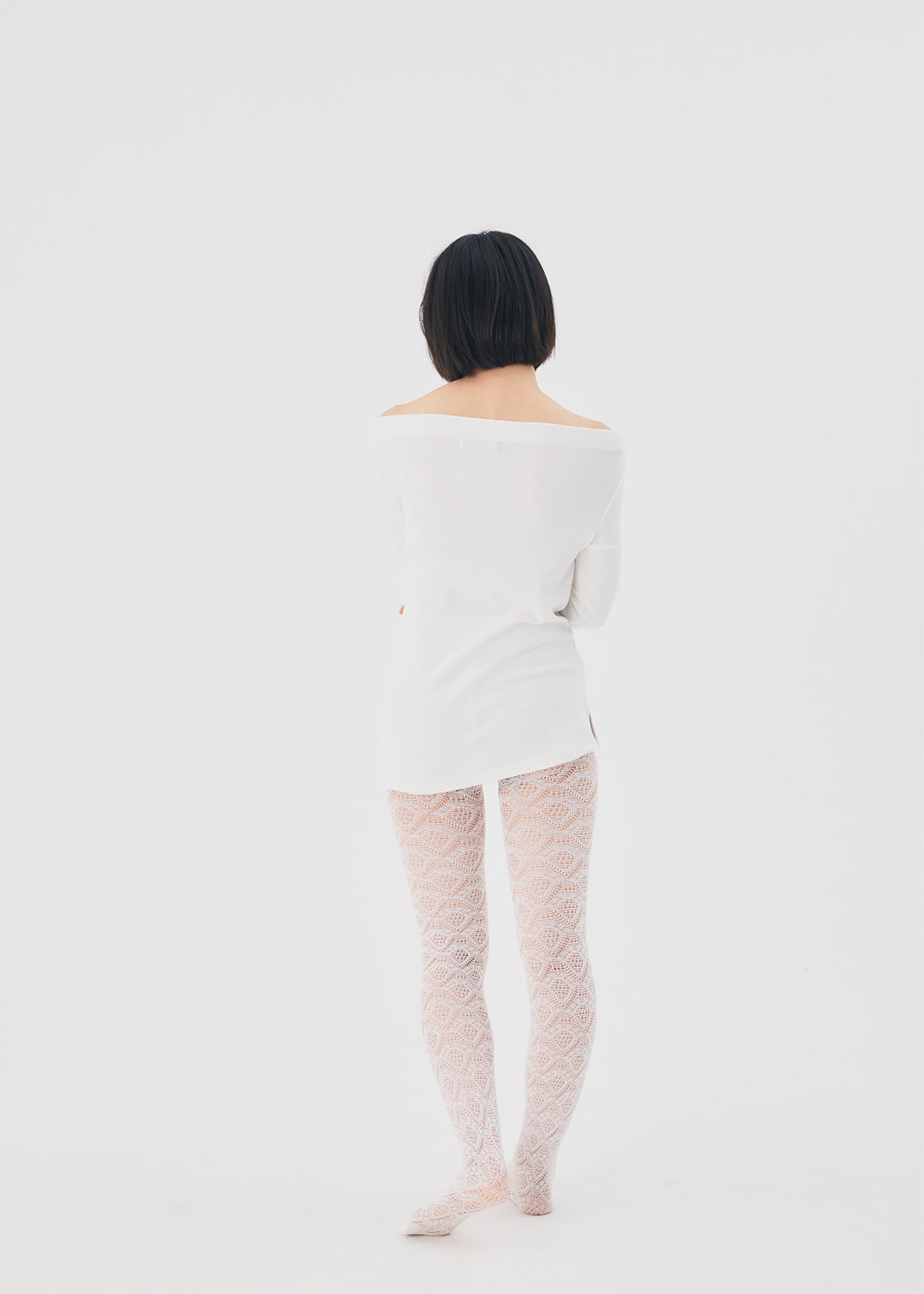 【NEW】2Way Slit Top (Ivory)