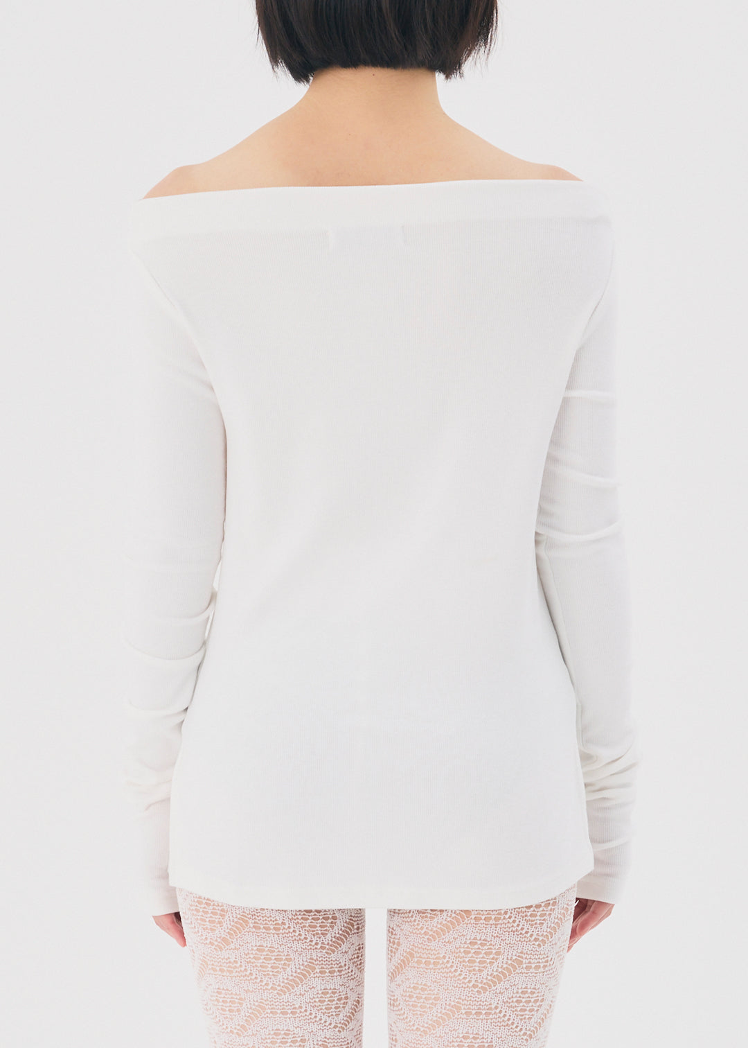 【NEW】2Way Slit Top (Ivory)