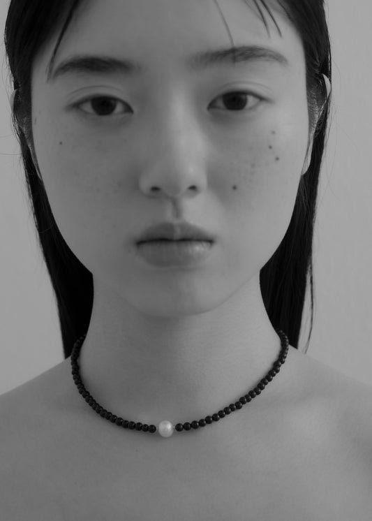 Gemstone × Fresh Water Pearl Surgical Choker