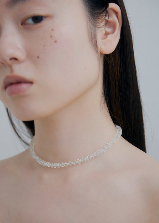 Radiant Pearl Crystal Choker