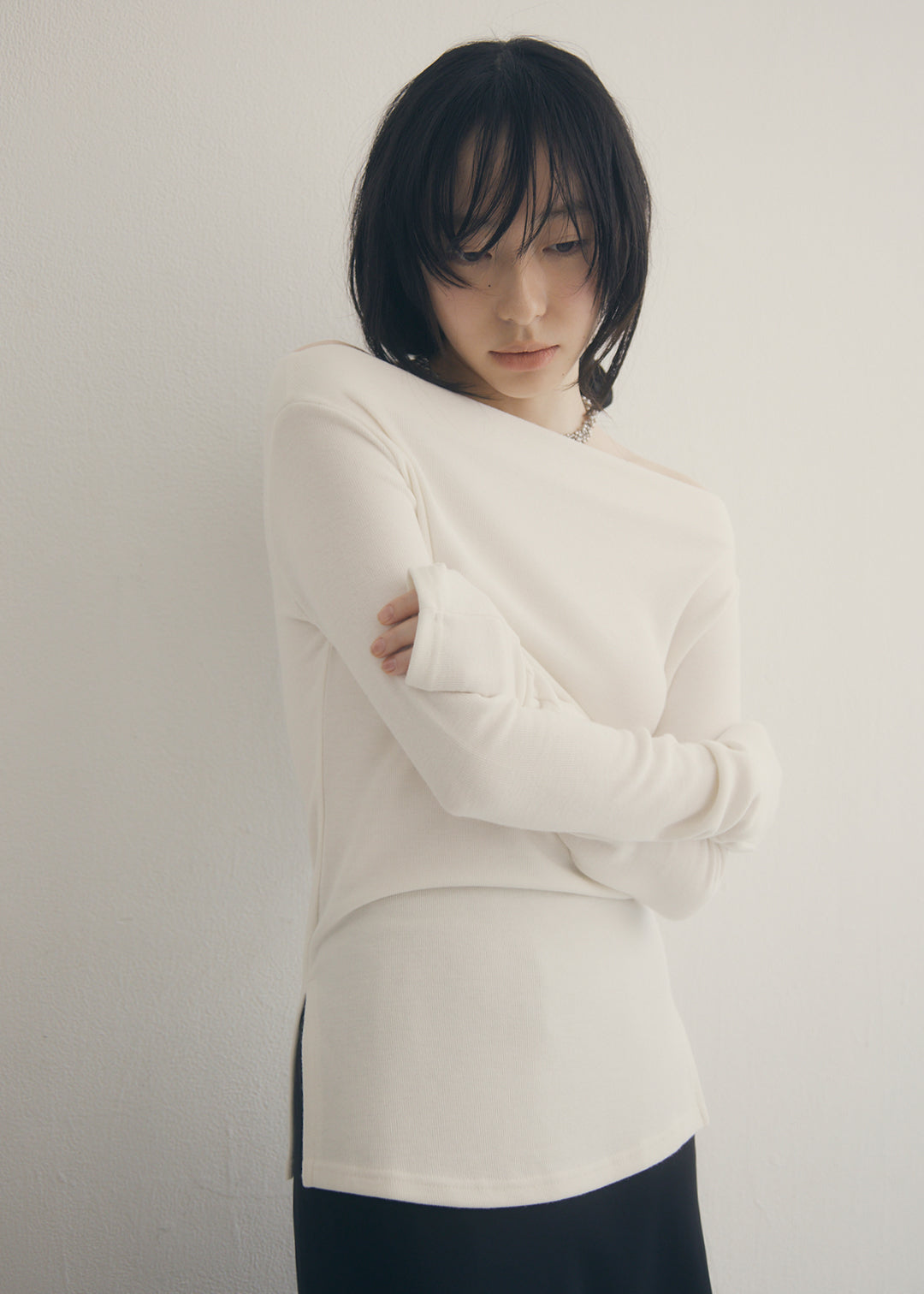 2Way Slit Top (Ivory)