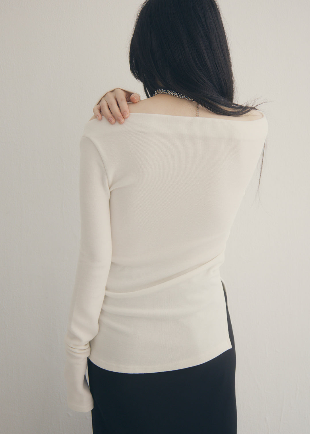 2Way Slit Top (Ivory)