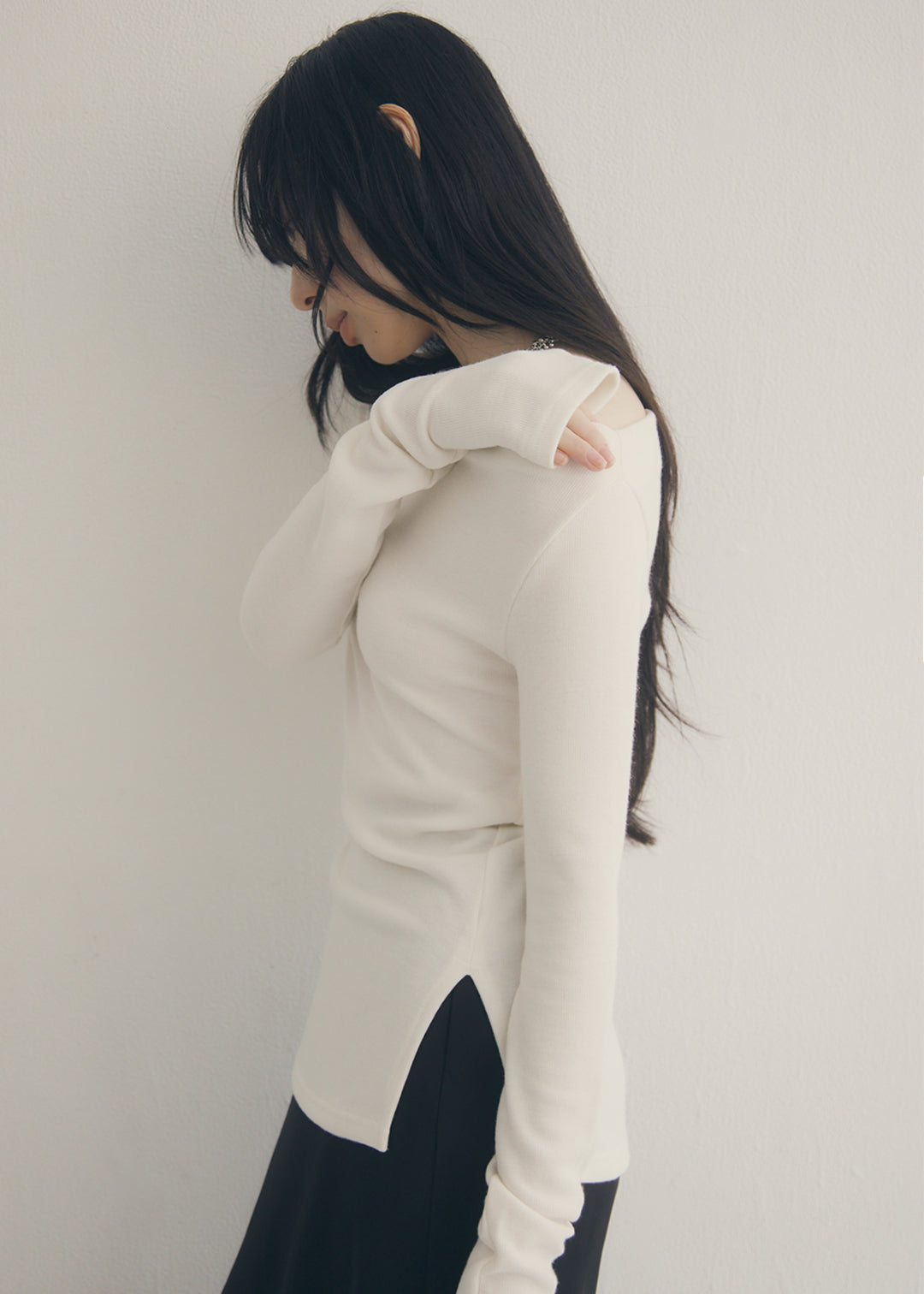 2Way Slit Top (Ivory)