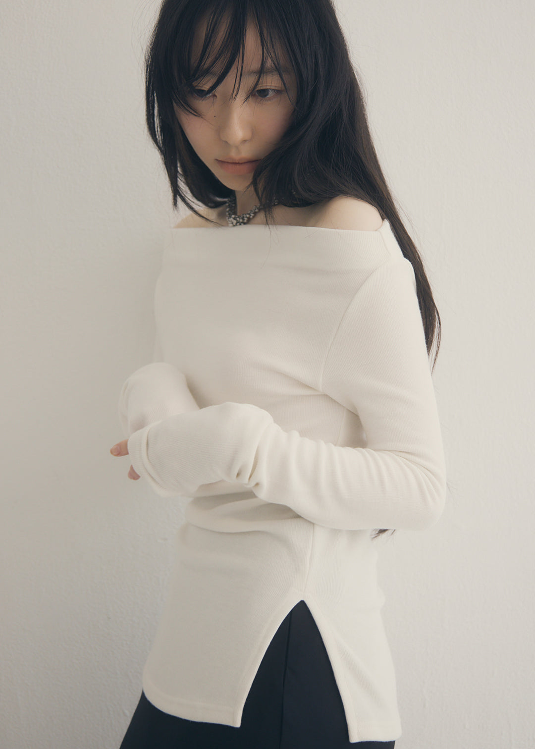 2Way Slit Top (Ivory)