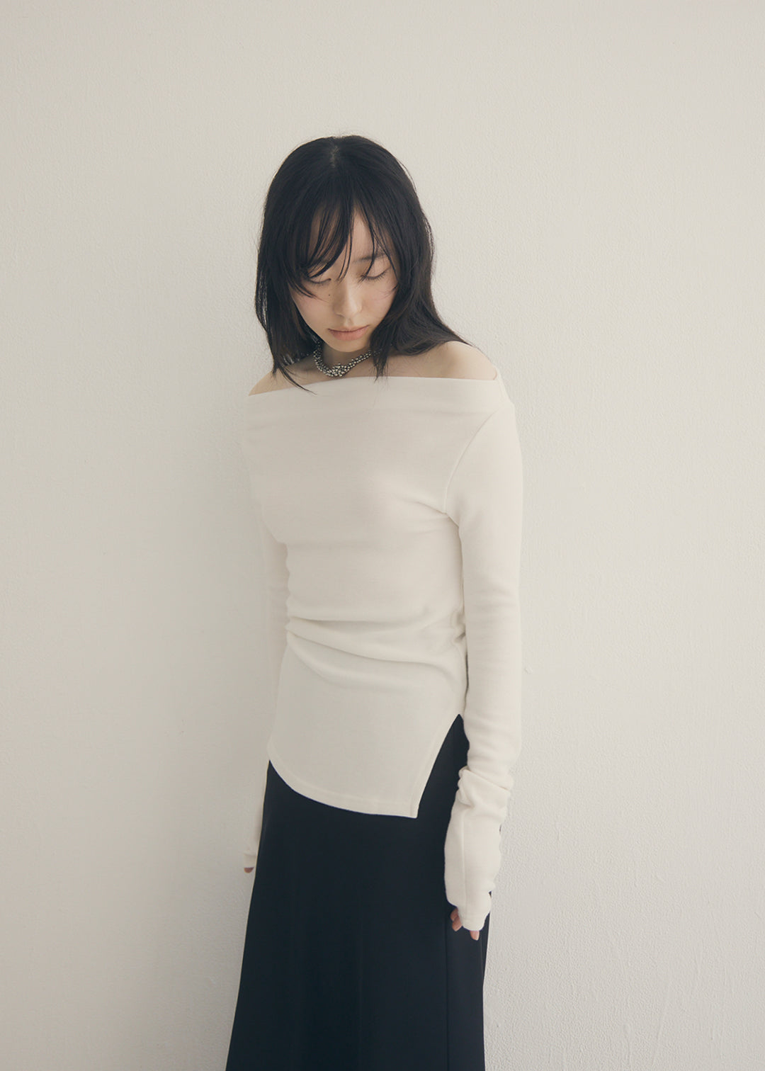 2Way Slit Top (Ivory)
