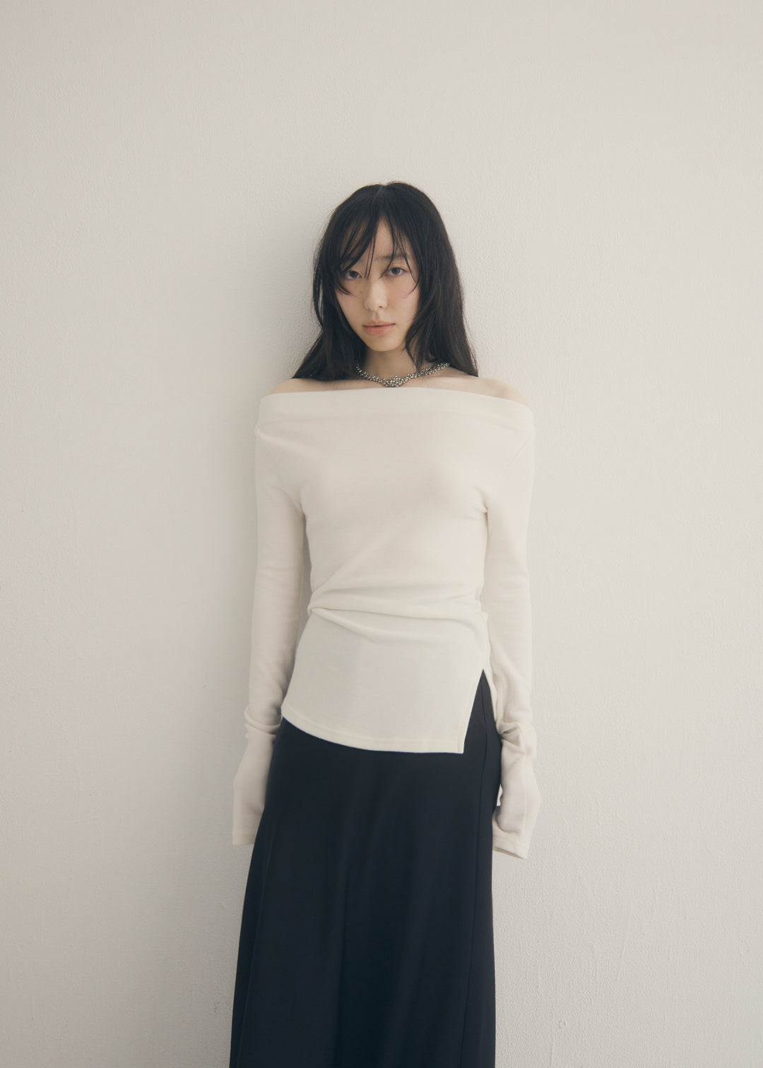 2Way Slit Top (Ivory)