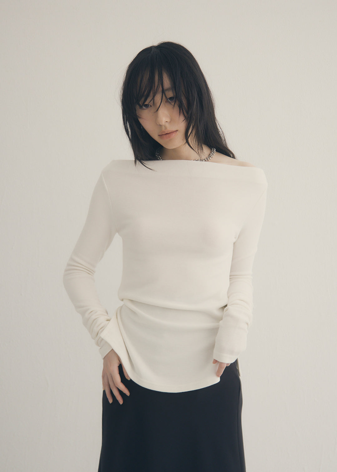 2Way Slit Top (Ivory)