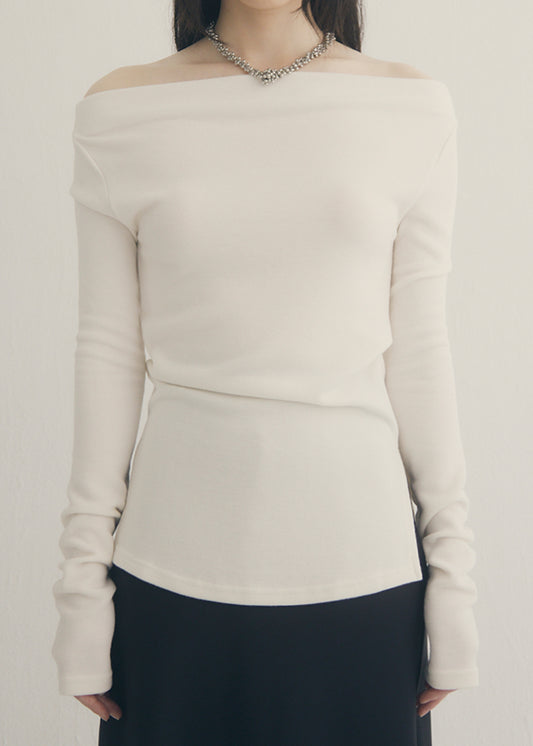 2Way Slit Top (Ivory)