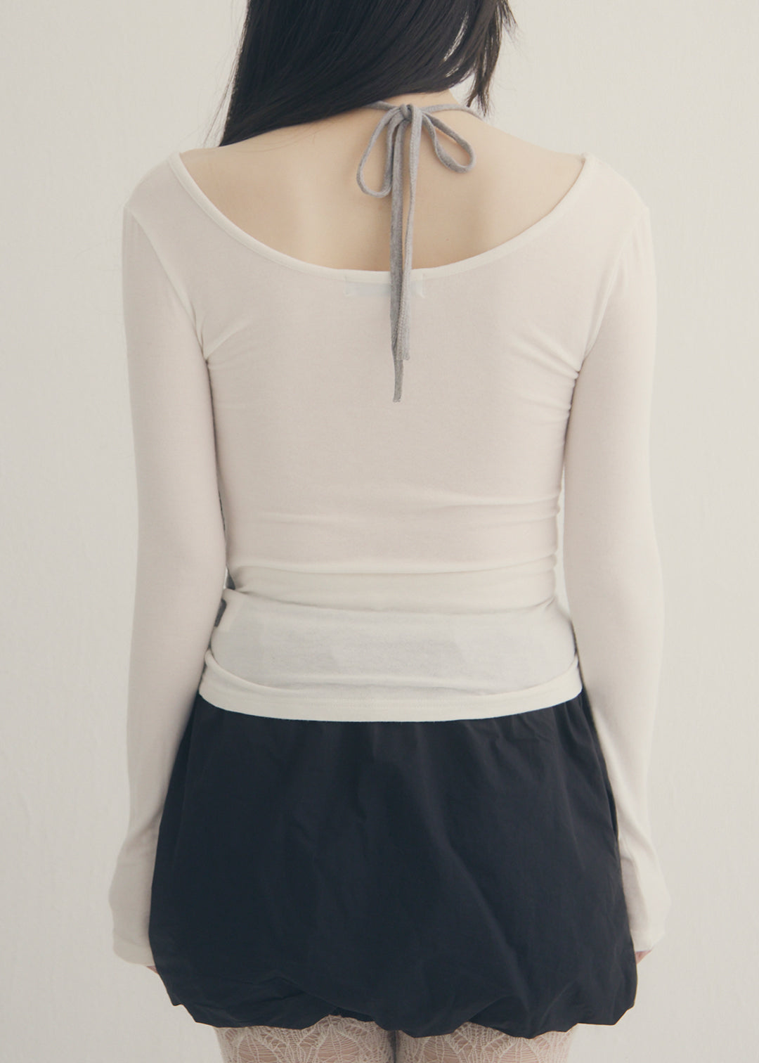 SoftTouch Cami Top (Ivory×Gray)