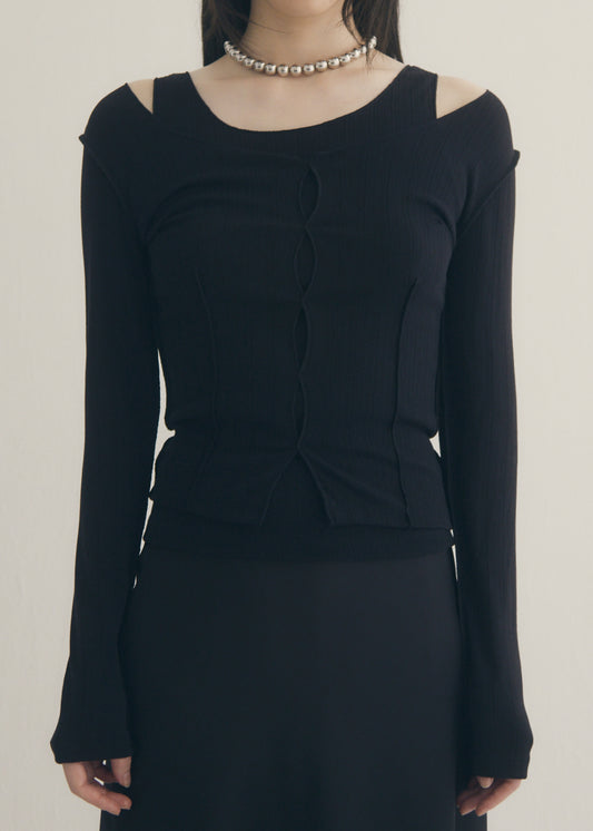 Layered Set Top (Black)
