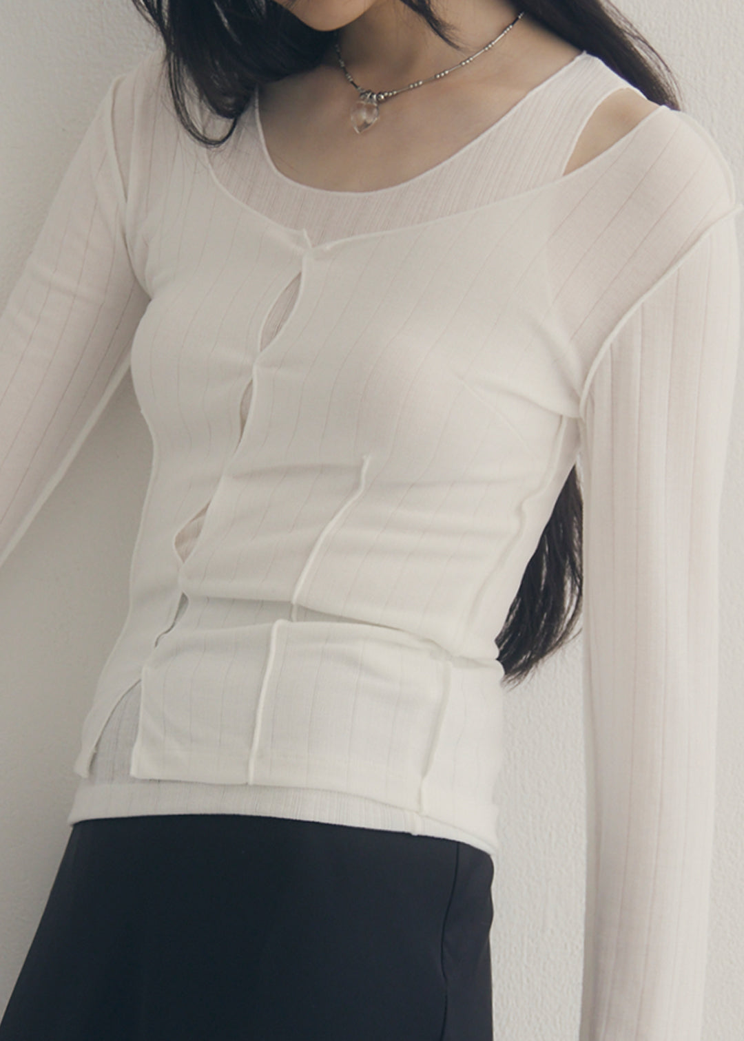 Layered Set Top (White)