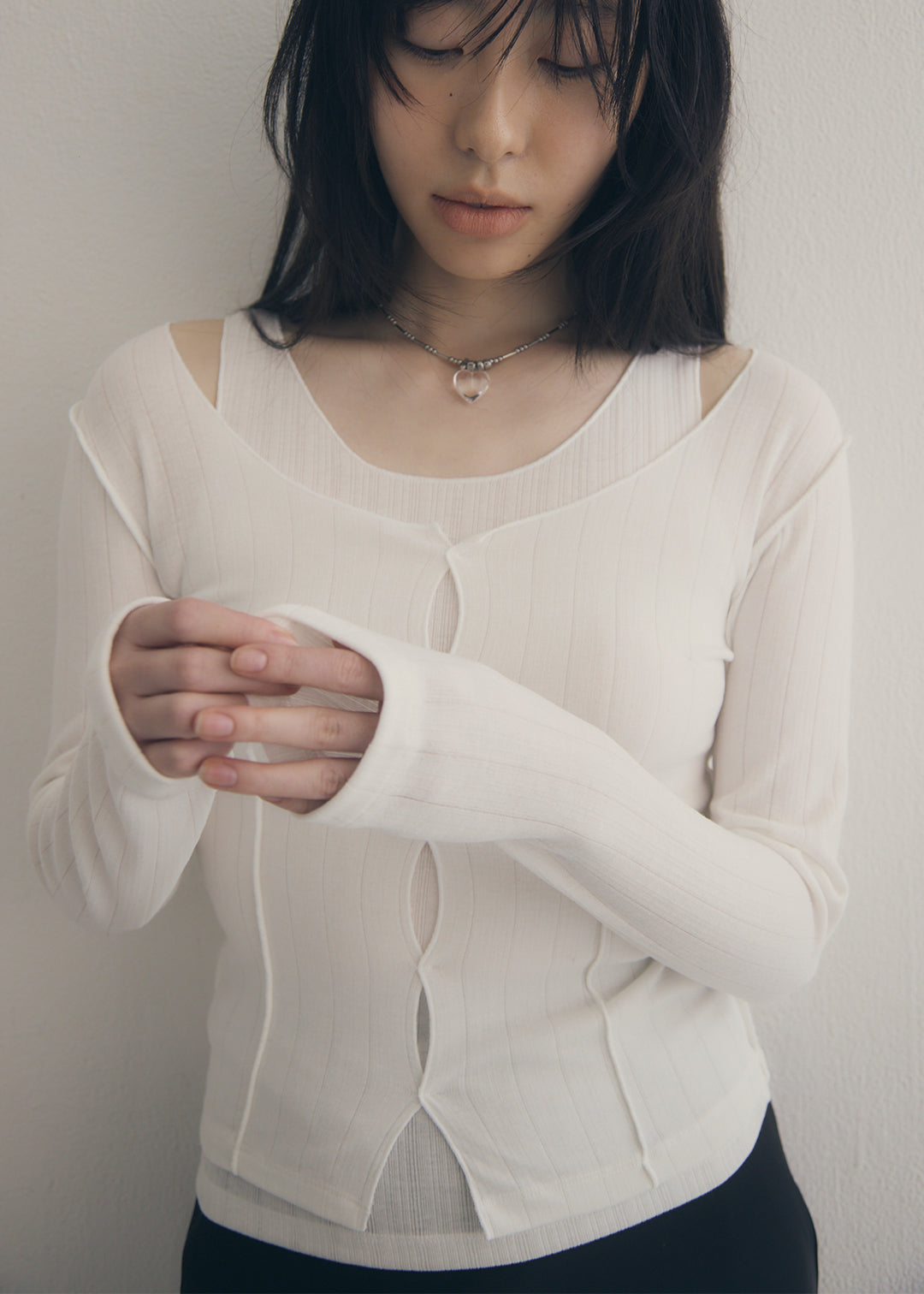 Layered Set Top (White)