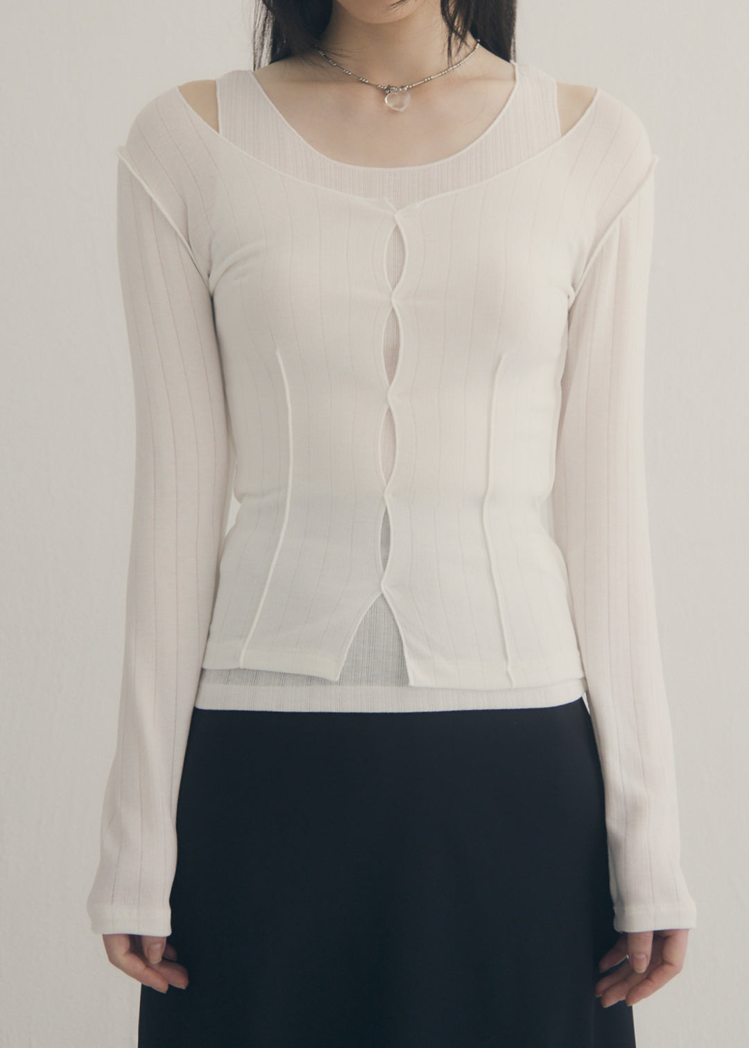 Layered Set Top (White)