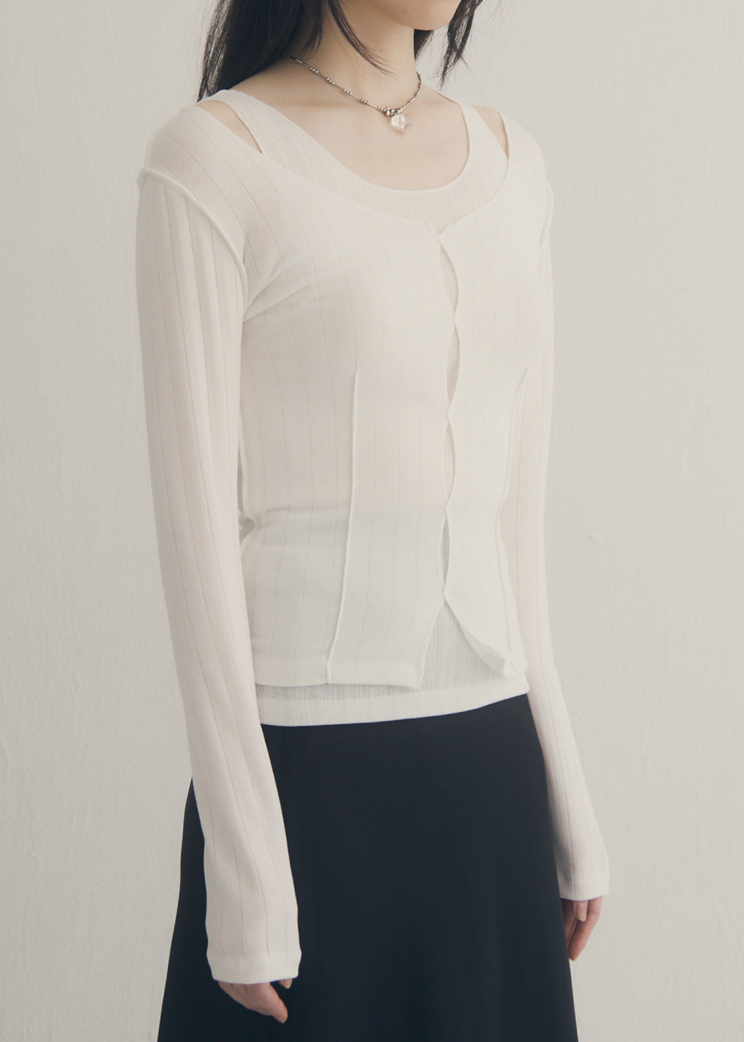 Layered Set Top (White)