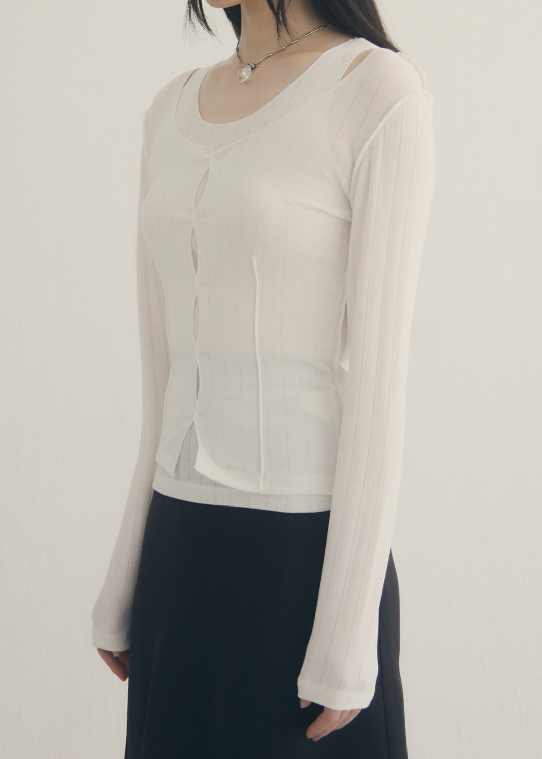 Layered Set Top (White)