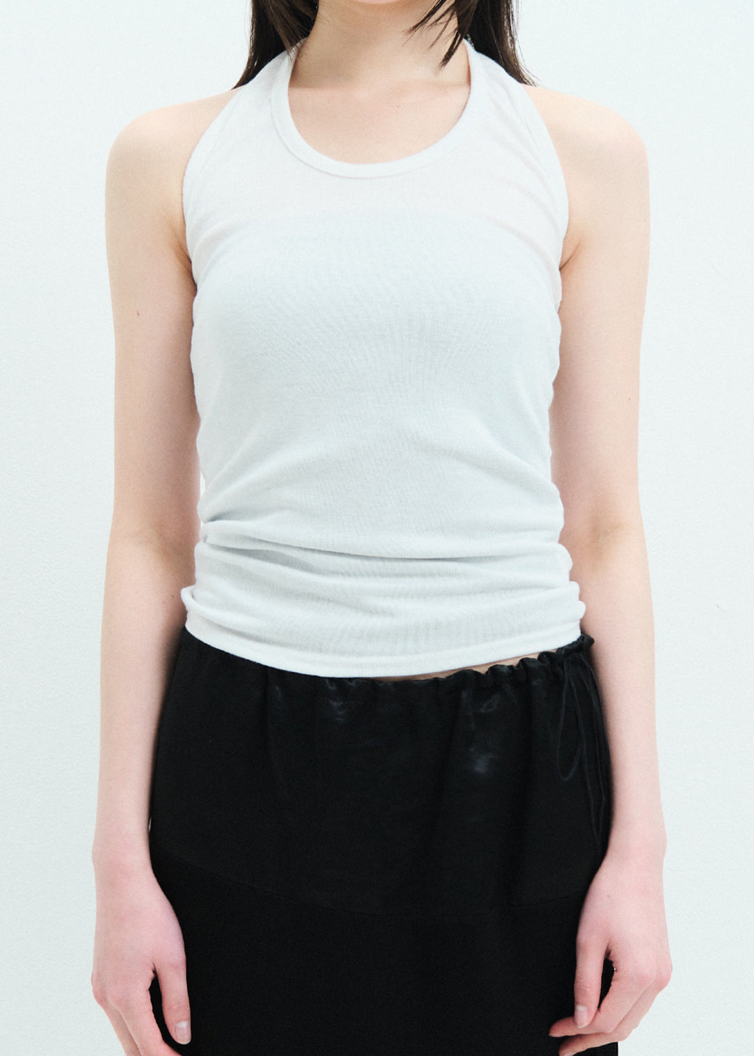 Halter Neck Tee (White)