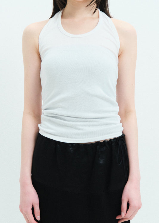 Halter Neck Tee (White)